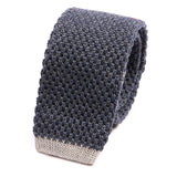 Denim Blue Tip Knit Wool Tie