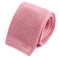 Pink Silk Knitted Tie - Tie Doctor  