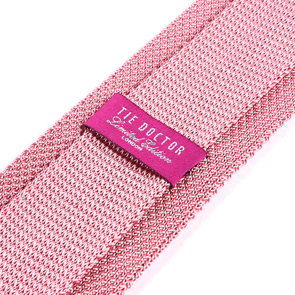 Pink Silk Knitted Tie - Tie Doctor  