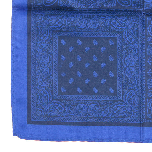 Blue 4-Sided Pocket Square