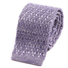 Light Purple Silk Knitted Tie 6cm - Tie Doctor  