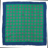 Efe Green Motif IMS 33cm Pocket Square