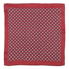 Monte IMS Burgundy Red 33cm Pocket Square - Tie Doctor  