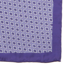 Purple Vintage Diamond Mac 33cm Pocket Square - Tie Doctor  