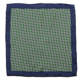 Green Vintage Diamond Mac 33cm Pocket Square