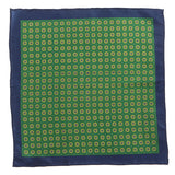 Abramo Green Medallion 33cm Pocket Square