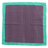 Green & Purple IMS 33cm Pocket Square