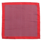 Rocco Red Mini Medallion Bow Tie & Pocket Square Set