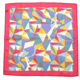 Pink Abstract Bunny Large Pocket Square 42cm