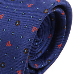 Unique Blue Floral Patterned Macclesfield Silk Tie - Tie Doctor  