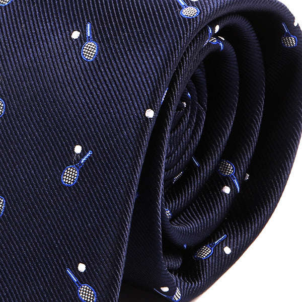 Navy Blue Tennis Tie 7.5cm