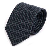 Navy Jewel Macclesfield Silk Tie - Handmade Silk Wool And Knitted Ties by Tie Doctor