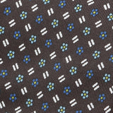 Marcs Blue Floral Silk Tie - Handmade Silk Wool And Knitted Ties by Tie Doctor