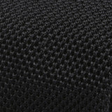 Black Silk Pointed Knitted Tie - Handmade Silk Wool And Knitted Ties by Tie Doctor