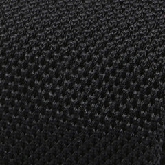Black Pointed Silk Knitted Tie - Tie Doctor  
