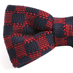 Red Patch Patterned Bow Tie - Tie Doctor  